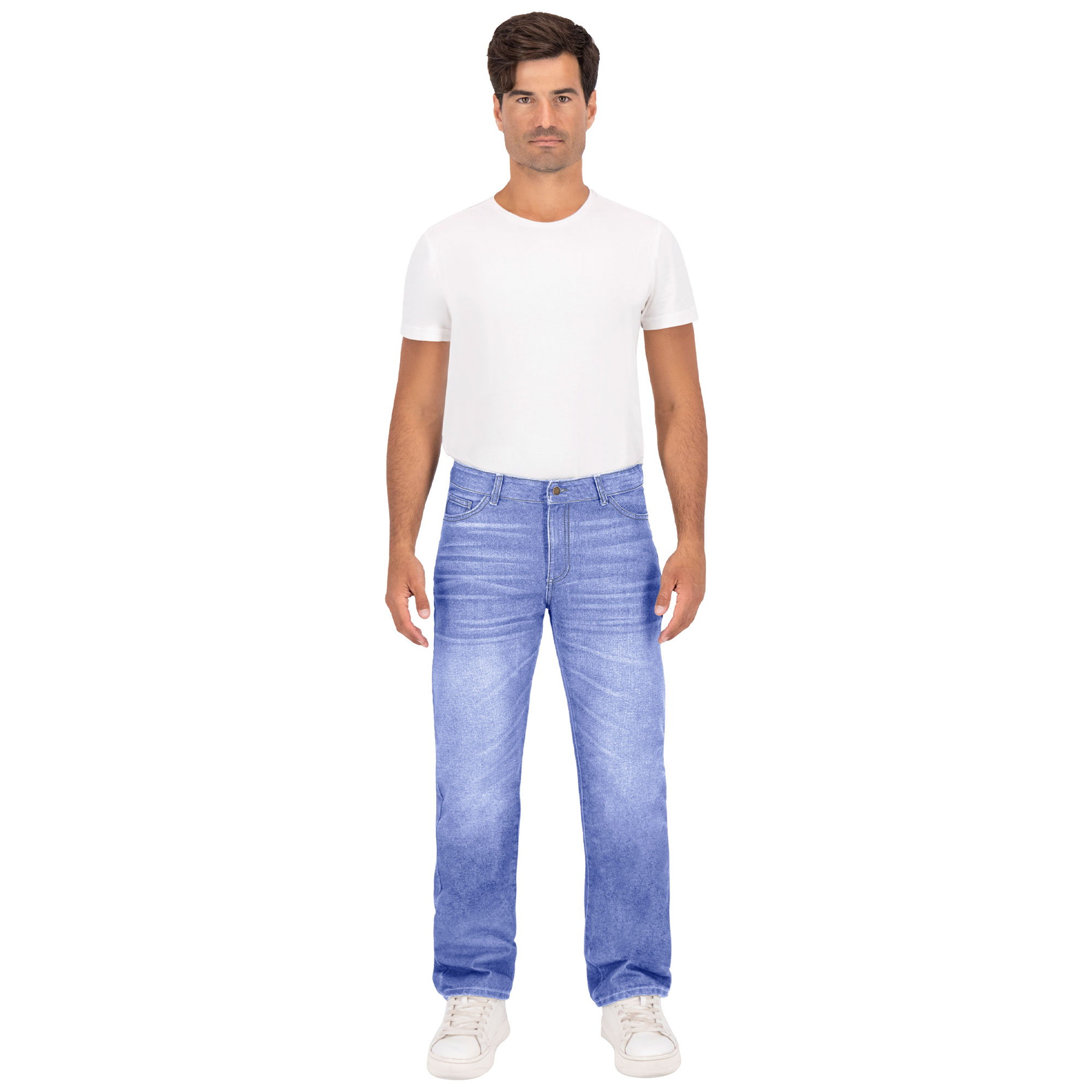 Foto 4 pulgar | Pantalón Recto Britos Jeans Hombre Mezclilla Azul 803702