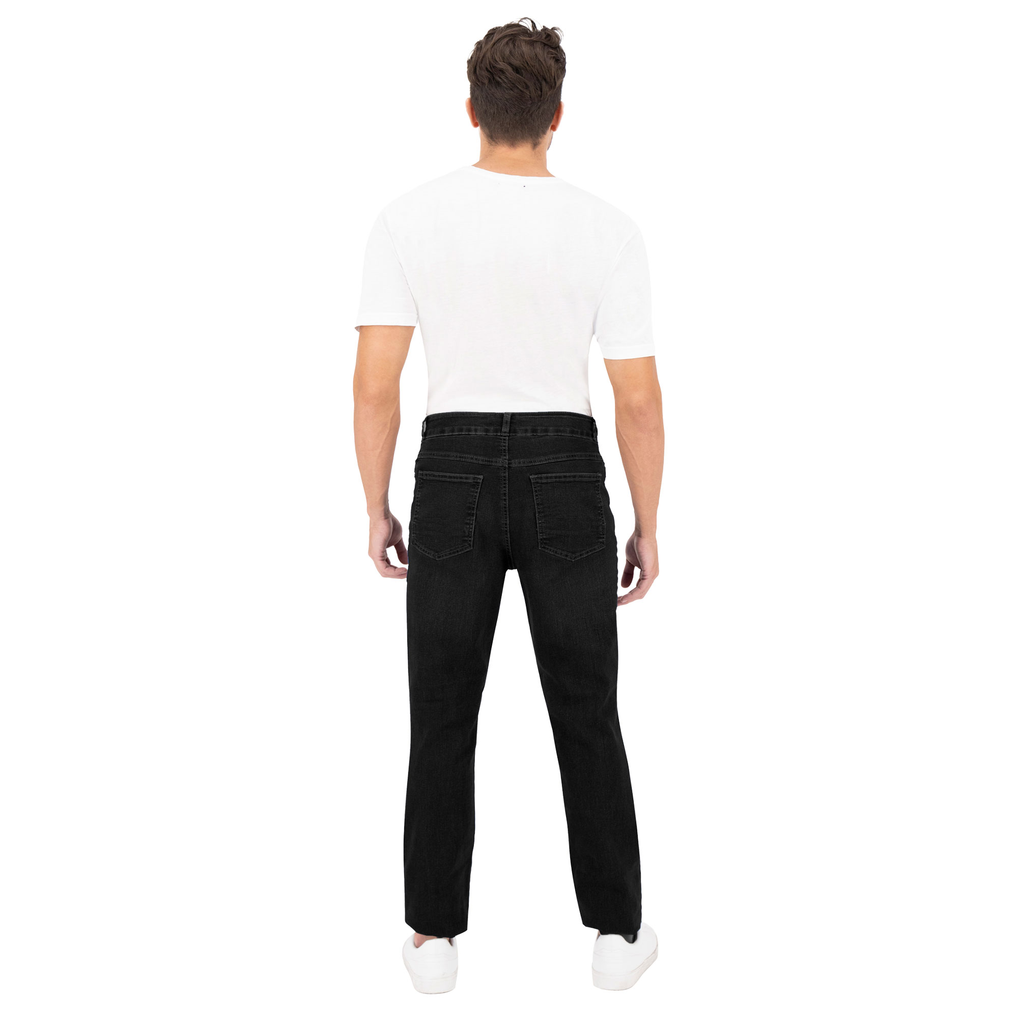 Foto 5 pulgar | Pantalón Recto Britos Jeans Hombre Mezclilla Negro 803775
