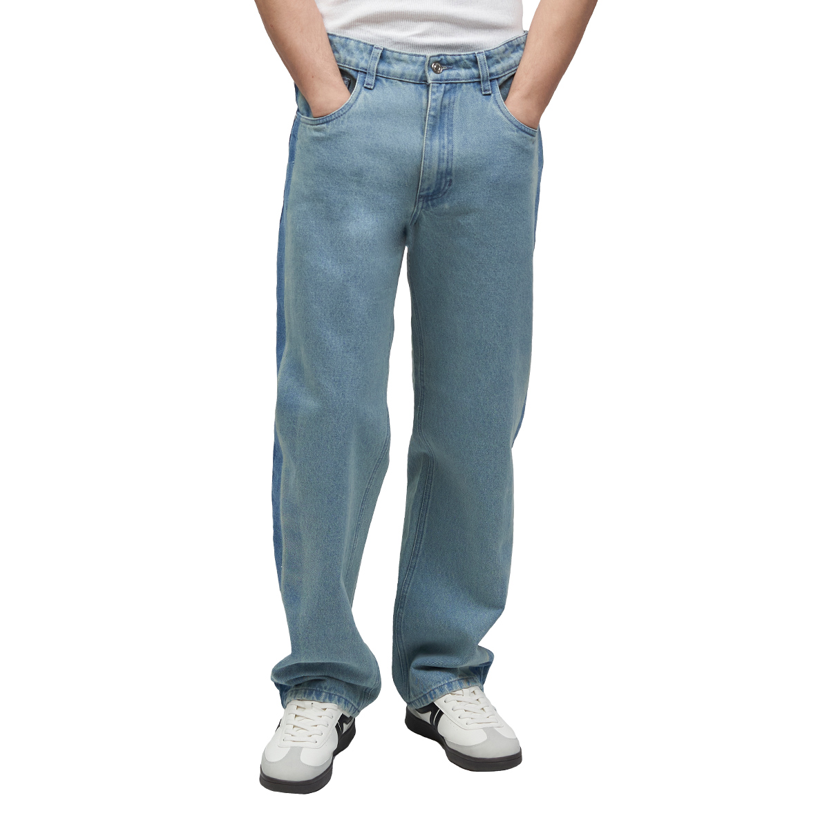 Jeans De Mezclilla Mchk. Para Caballero Corte Recto. Color Azul. Modelo 8085