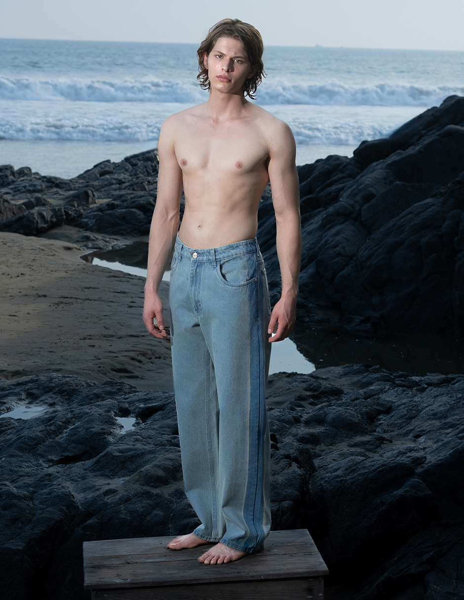Foto 5 | Jeans De Mezclilla Mchk. Para Caballero Corte Recto. Color Azul. Modelo 8085