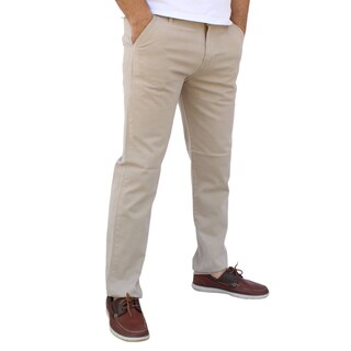 Foto 2 | Pantalón Recto De Gabardina Stretch Color Arena John Silver
