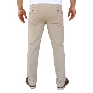 Foto 4 | Pantalón Recto De Gabardina Stretch Color Arena John Silver