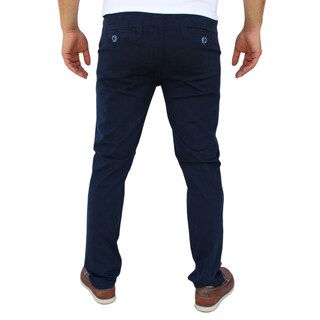 Foto 3 | Pantalón Recto De Gabardina Stretch Color Marino John Silver