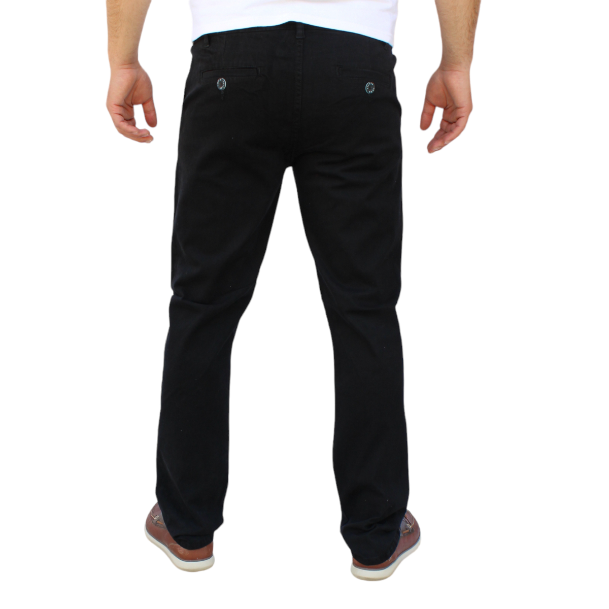 Foto 5 pulgar | Pantalón Recto De Gabardina Stretch Color Negro John Silver