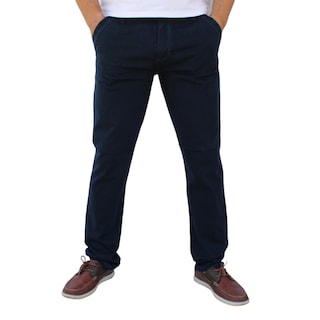 Foto 1 | Pantalón Recto De Gabardina Stretch Color Petróleo John Silver