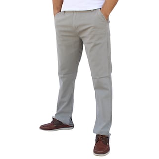 Foto 3 | Pantalón Recto De Gabardina Stretch Color Gris Claro John Silver