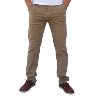Foto 1 | Pantalón Recto De Gabardina Stretch Color Caqui John Silver