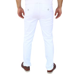 Foto 4 | Pantalón Recto De Gabardina Stretch Color Blanco John Silver