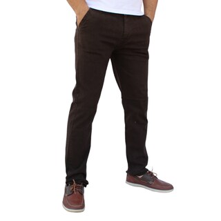 Foto 2 | Pantalón Recto De Gabardina Stretch Color Chocolate John Silver