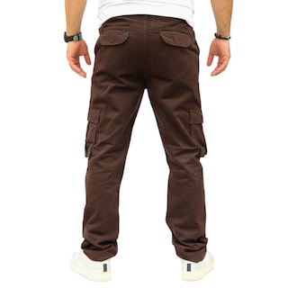 Foto 4 | Pantalón Cargo Recto De Gabardina Chocolate John Silver