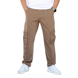 Foto 1 | Pantalón Cargo Recto De Gabardina Caqui John Silver