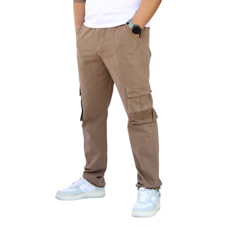 Foto 2 | Pantalón Cargo Recto De Gabardina Caqui John Silver