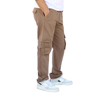 Foto 4 | Pantalón Cargo Recto De Gabardina Caqui John Silver
