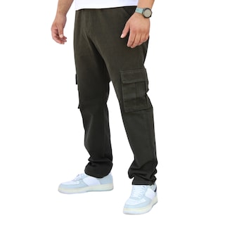 Foto 2 | Pantalón Cargo Recto De Gabardina Verde Militar John Silver
