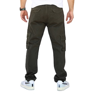 Foto 5 | Pantalón Cargo Recto De Gabardina Verde Militar John Silver