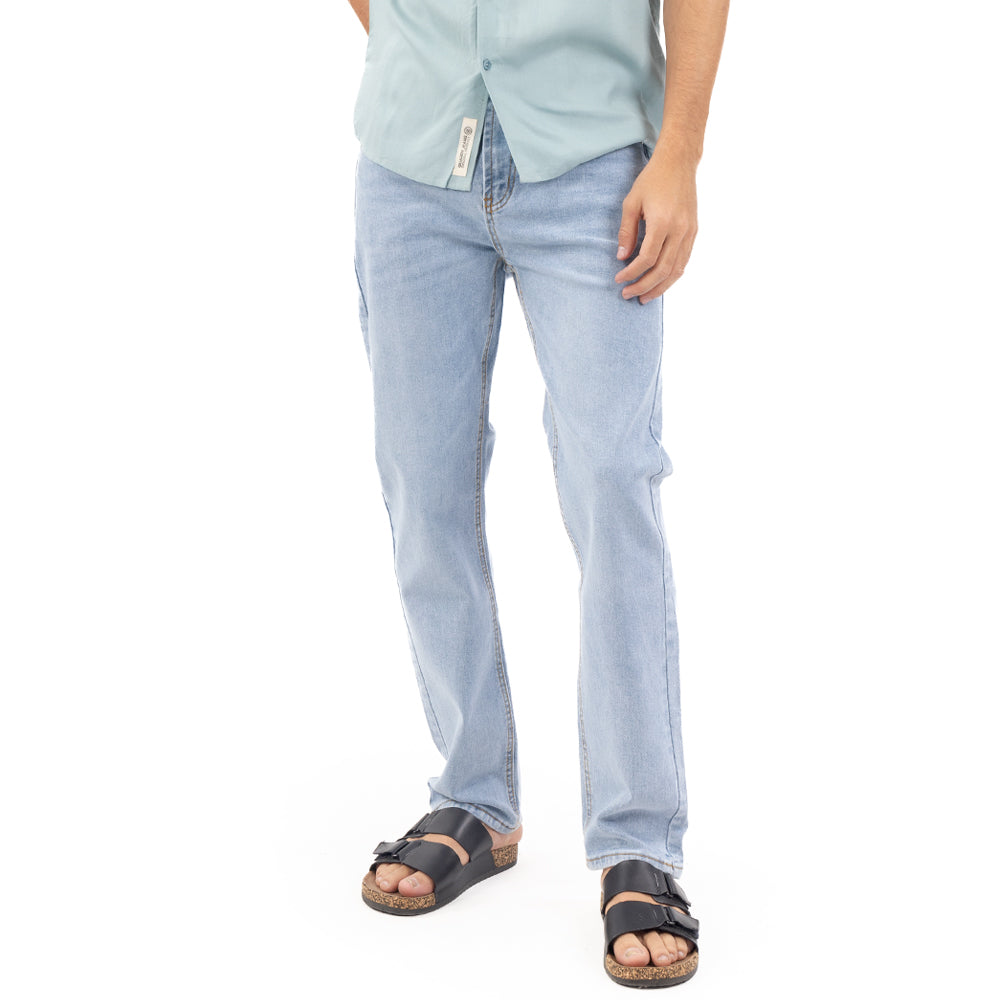 Jeans Denim Straight Para Hombre