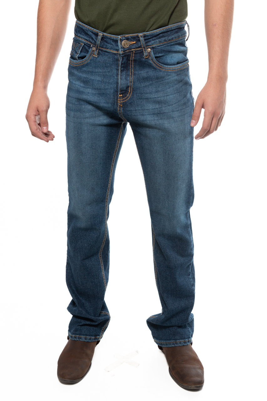 Jeans Yellowstone Straight Dutton Double Stoned