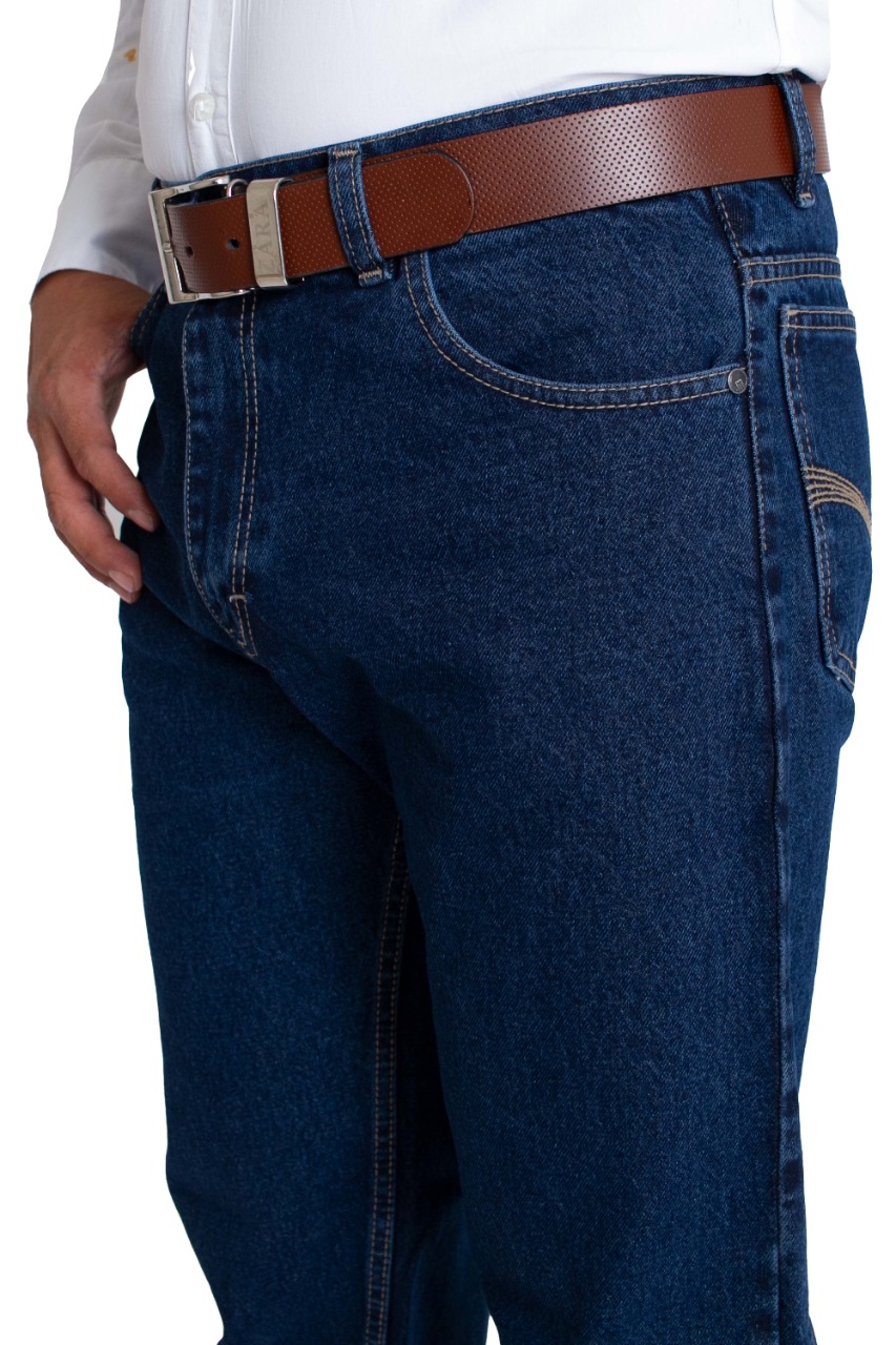 Foto 6 pulgar | Pantalón De Hombre Vaquero Mezclilla Gruesa