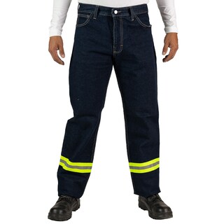 Foto 1 | Pantalón De Hombre Vaquero Grueso Con Reflejante