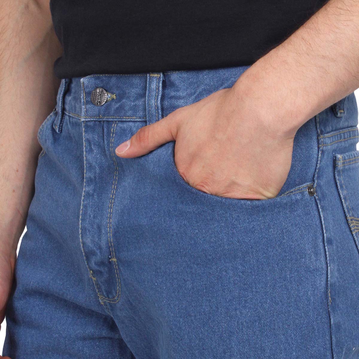 Foto 3 | Pantalón De Hombre Vaquero Regular Fit Mezclilla