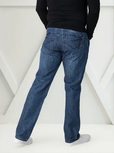 Foto 4 pulgar | Pantalón De Hombre Mezclilla Mod Happy Azul Oscuro