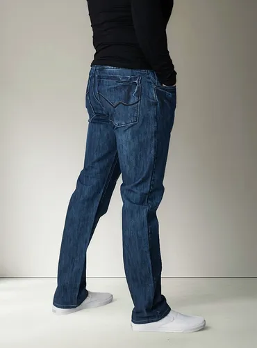 Foto 4 | Pantalón De Hombre Mezclilla Mod Happy Azul Oscuro