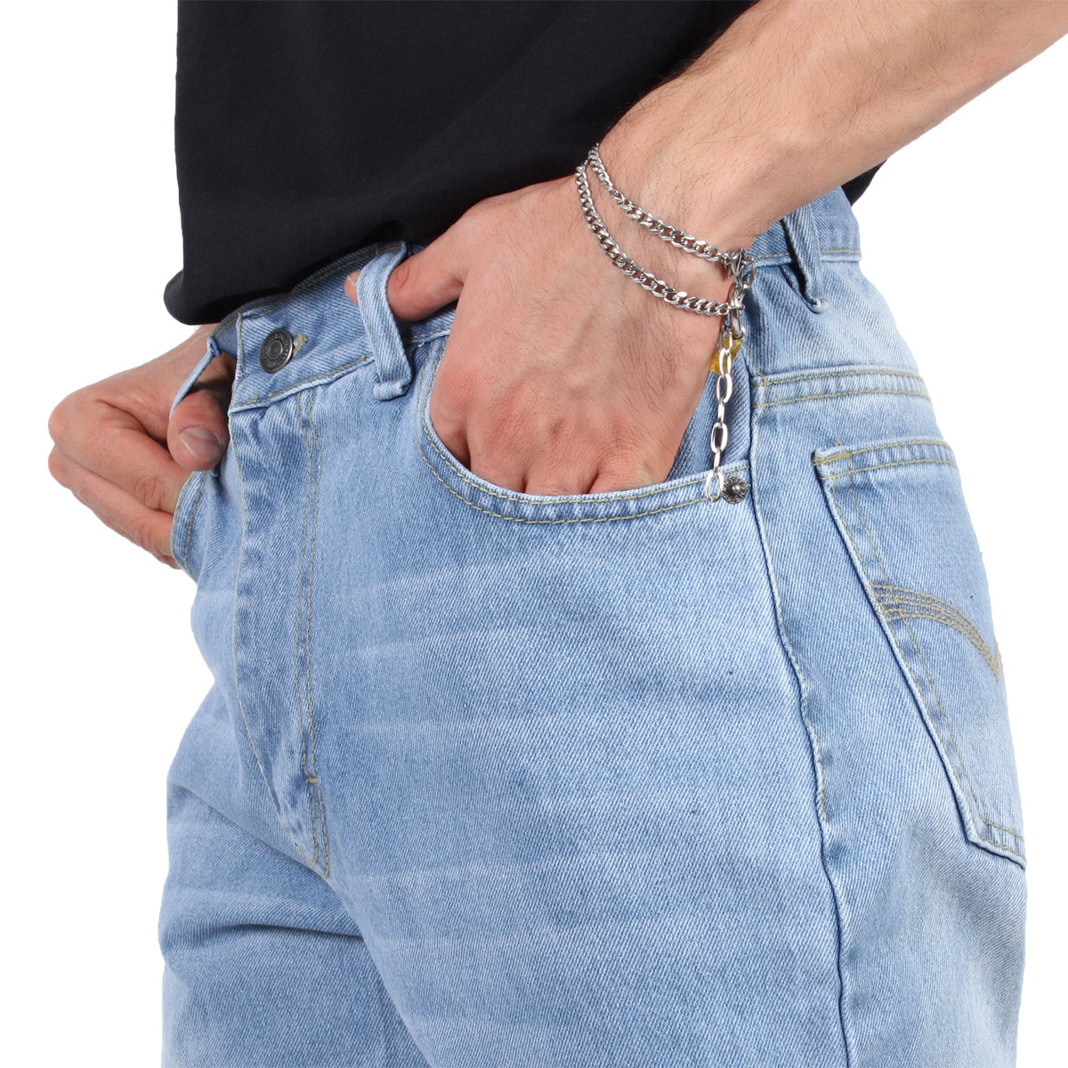 Foto 2 | Pantalón De Hombre Vaquero Grueso Azul Claro Whiskas