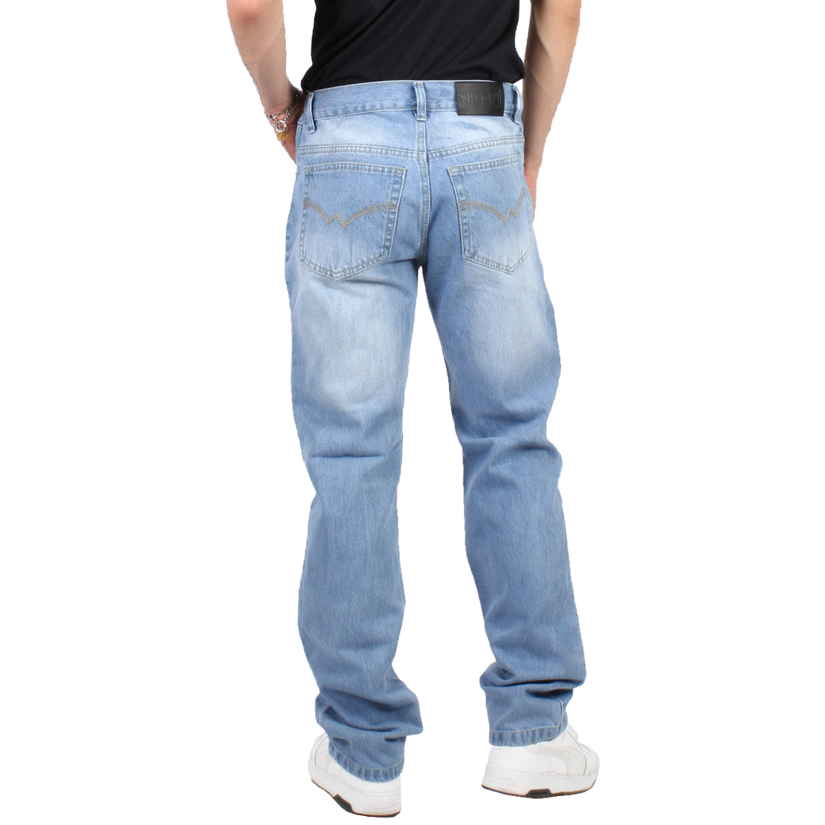 Foto 4 pulgar | Pantalón De Hombre Vaquero Grueso Azul Claro Whiskas