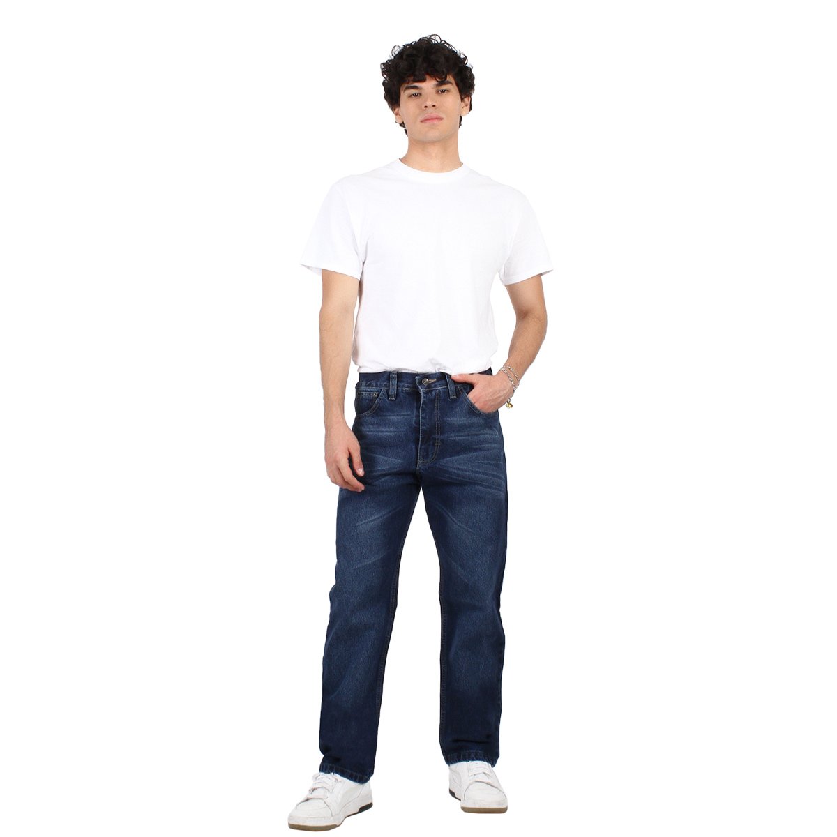 Foto 5 pulgar | Pantalón De Hombre Vaquero Mezclilla Gruesa Azul Stone Whiskas