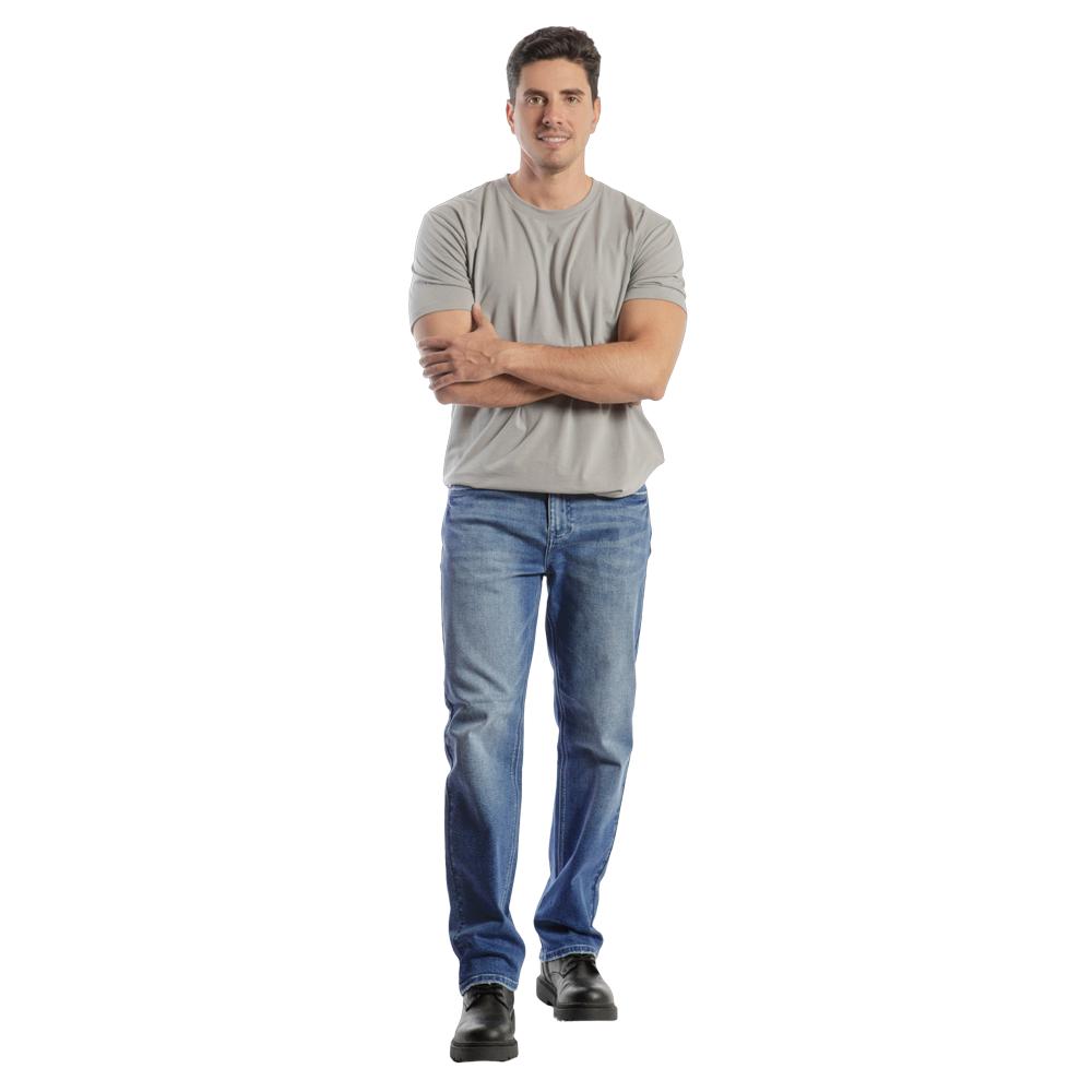 Foto 5 pulgar | Jeans Straight Hombre Balam Bl1184 Azul
