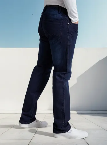 Foto 5 pulgar | Pantalón De Hombre Mod Happy Mezclilla Azul Petroleo