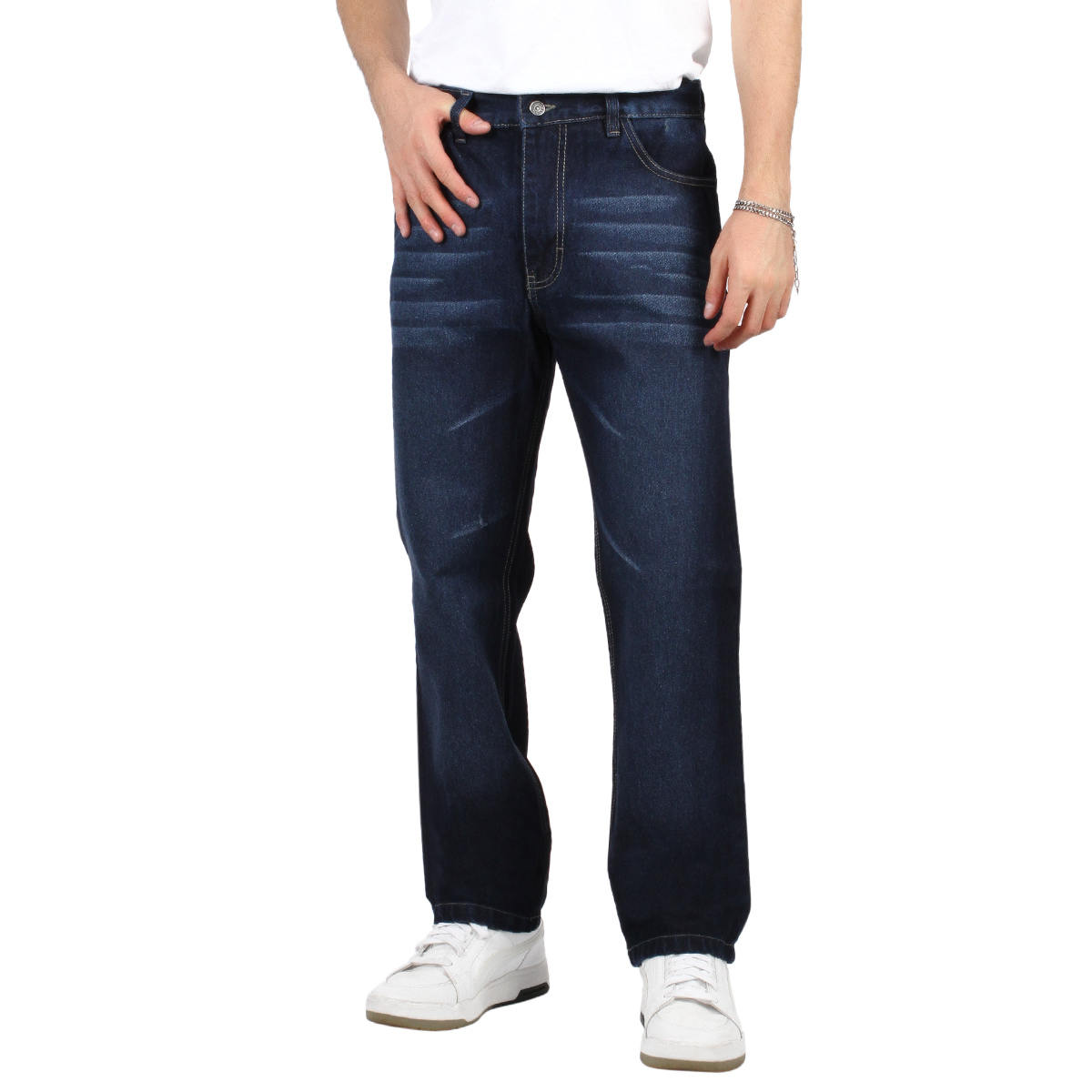 Foto 1 | Pantalón De Hombre Vaquero  Azul Oscuro Whiskas