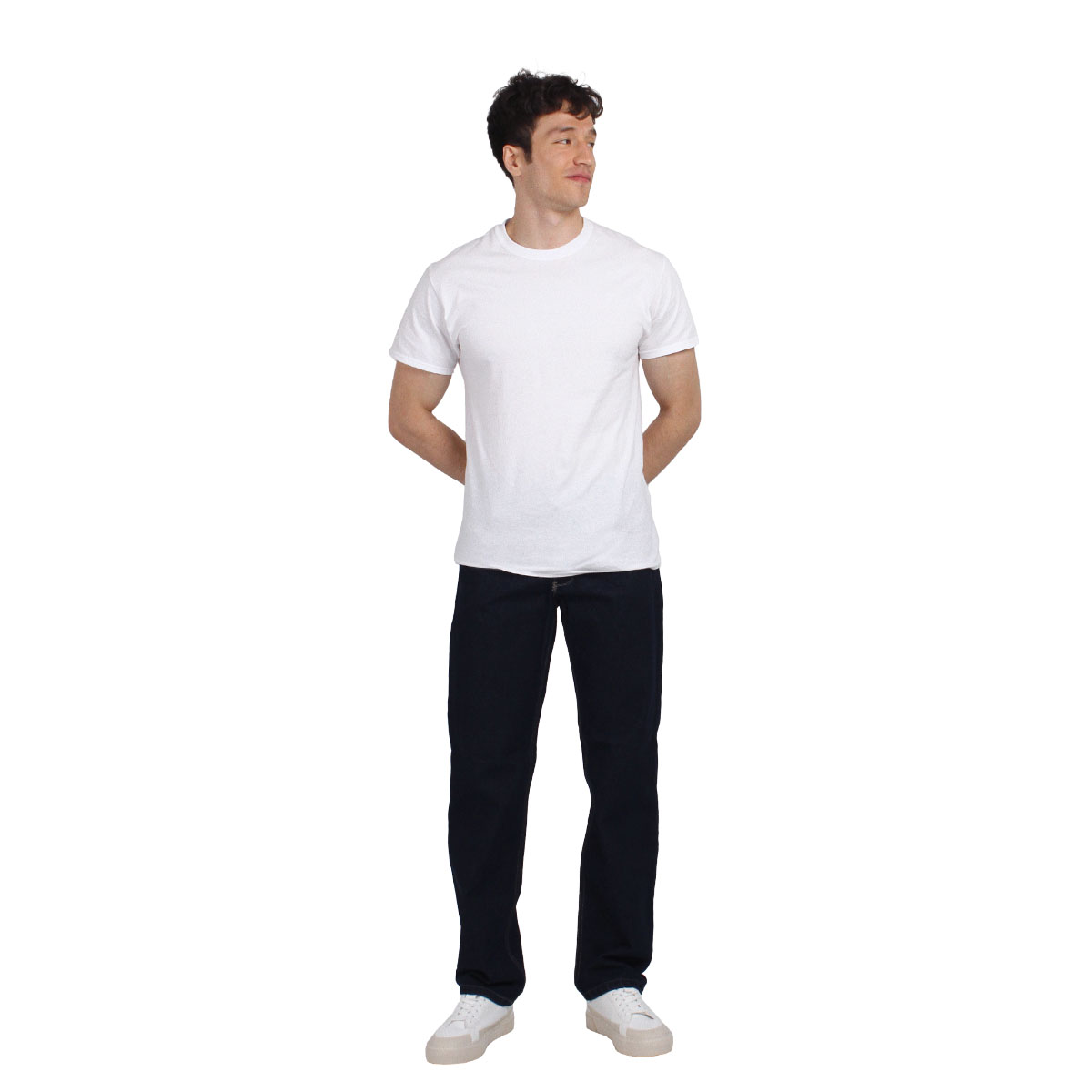 Foto 5 pulgar | Pantalón De Hombre Vaquero Grueso Regular Fit Azul Oscuro Suavisado