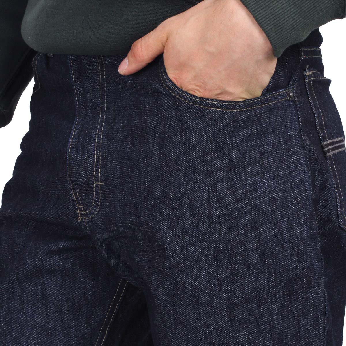 Foto 2 | Pantalón De Hombre Hapy Recto Mezclilla Azul Marino Suavisado