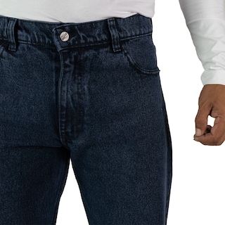 Foto 3 | Pantalón De Hombre Vaquero Grueso Azul Petroleo