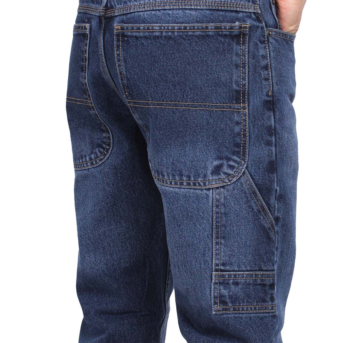 Foto 3 | Pantalón De Hombre Vaquero Grueso Tipo Carpintero