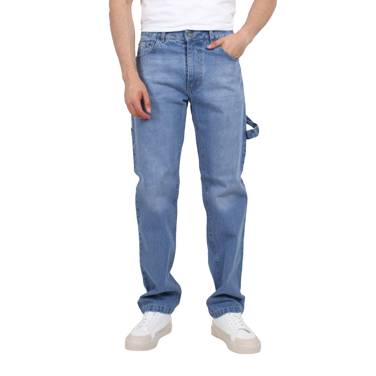 Foto 1 | Pantalón De Hombre Vaquero Grueso Tipo Carpintero