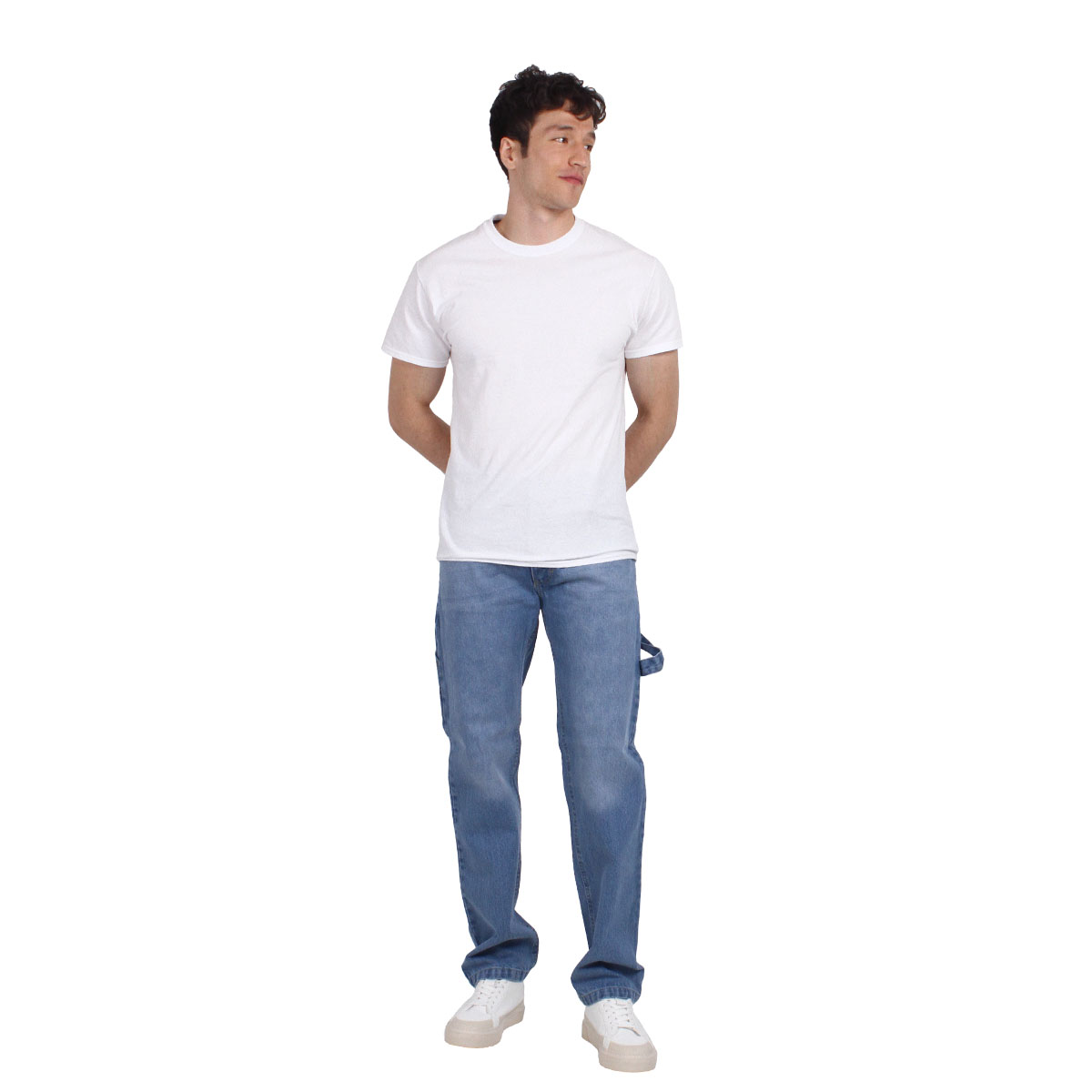 Foto 4 | Pantalón De Hombre Vaquero Grueso Tipo Carpintero