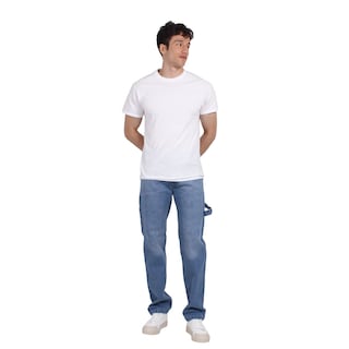 Foto 4 | Pantalón De Hombre Vaquero Grueso Tipo Carpintero