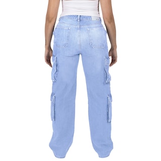 Foto 2 | Pantalón Cargo Britos Jeans Mujer Mezclilla 025619