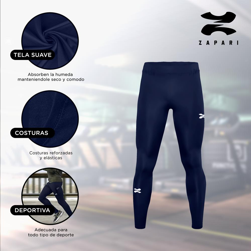 Foto 4 | Malla Deportiva Zapari Larga Interior Unisex color Azul