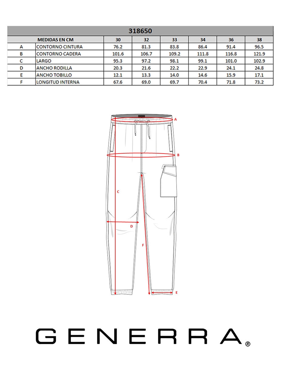 Foto 6 pulgar | Pantalón Jogger Casual Generra 318652 Gris para Hombre