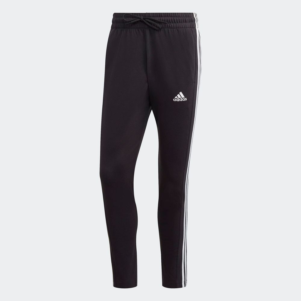 Foto 3 pulgar | Pants Adidas Essentials 3 Franjas Negros para Hombre