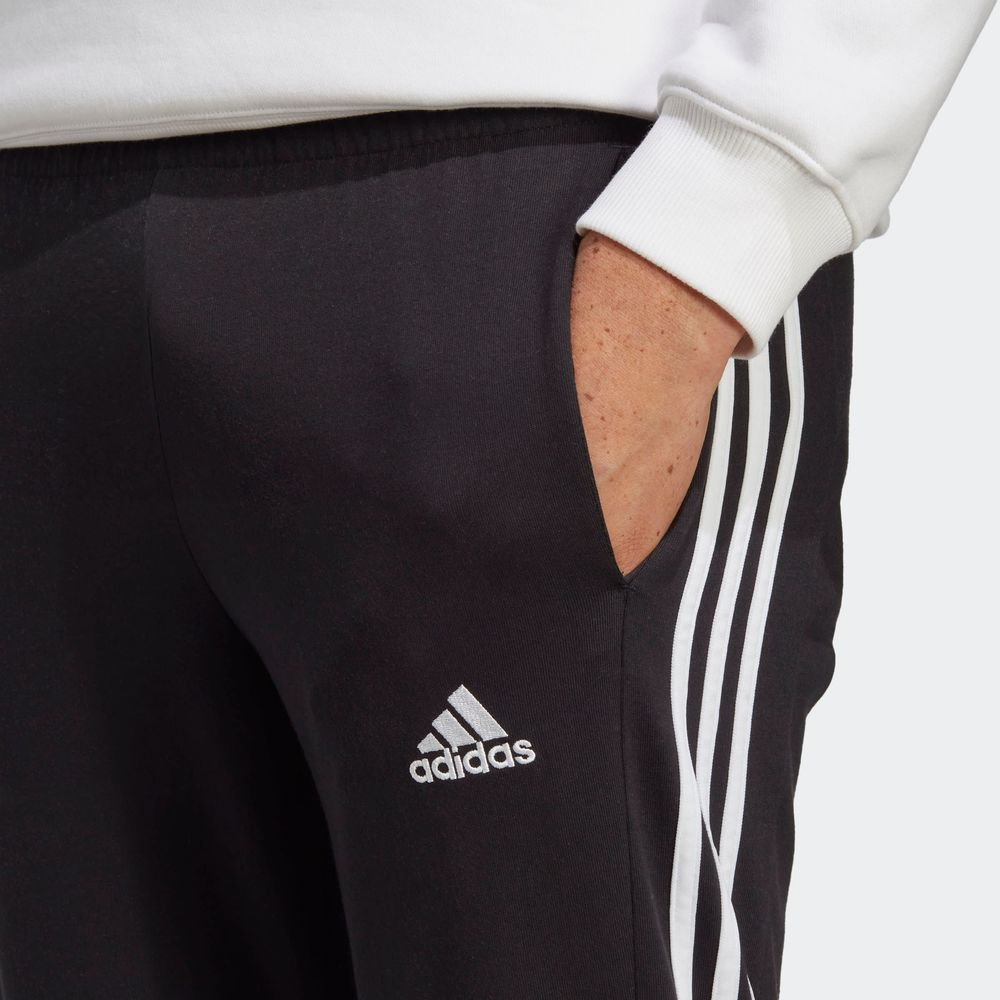 Foto 7 pulgar | Pants Adidas Essentials 3 Franjas Negros para Hombre