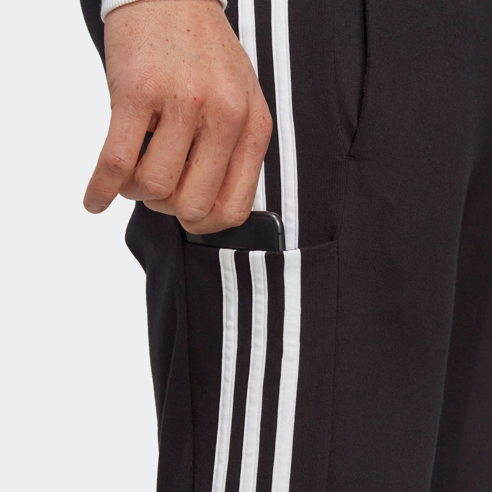 Foto 8 pulgar | Pants Adidas Essentials 3 Franjas Negros para Hombre