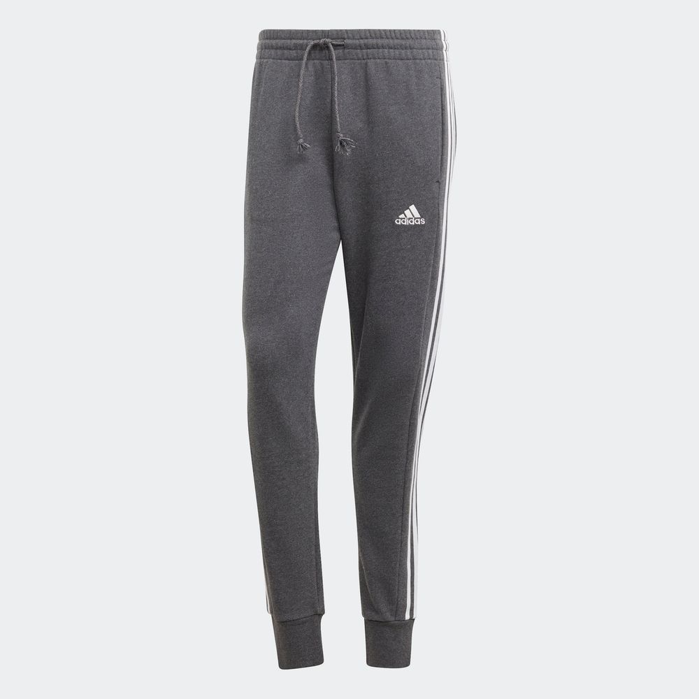 Foto 3 pulgar | Pants Adidas Essentials 3 Franjas Gris para Hombre