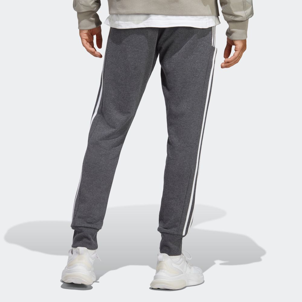 Foto 4 | Pants Adidas Essentials 3 Franjas Gris para Hombre