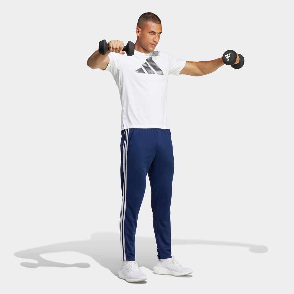 Foto 6 pulgar | Pants Train Essentials 3-stripes Adidas Azul para Hombre