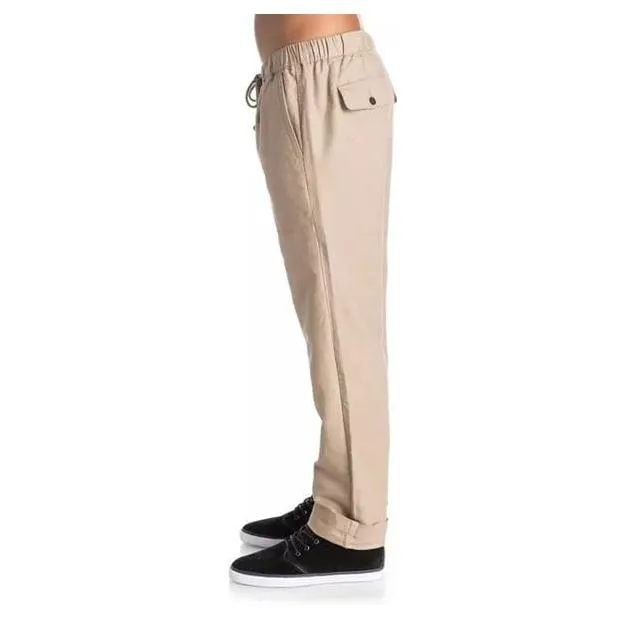 Foto 4 pulgar | Jogger Quiksilver Beige para Hombre