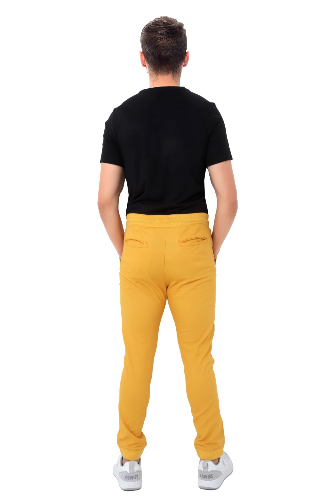 Foto 4 | Pantalón K-Swiss Jogger Amarillo para Hombre